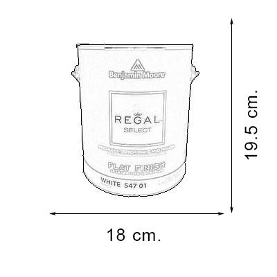 Mucho Material | PINTURA REGAL BLANCA FLAT GALON